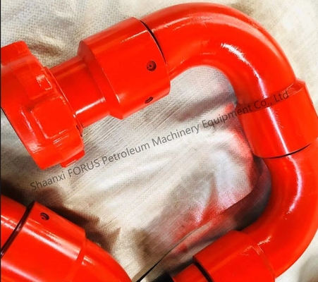 3 Inch 10 Tipe Swivel Joint Tekanan Kerja 5000 PSI API 16C Proses Standard Forged Untuk Pengeboran Lapangan Minyak COC Disediakan