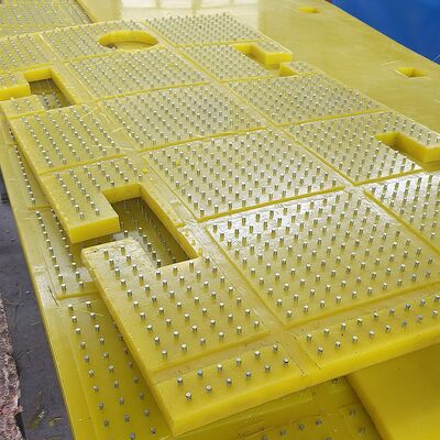 Meja Rotary Anti Slip Mat Bahan PU Wear Resistant Digunakan Untuk ZP175