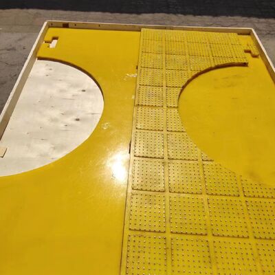 Bahan Baku Pilihan Premium Polyurethane Ketebalan 30mm Meja Putar Anti Slip Mat