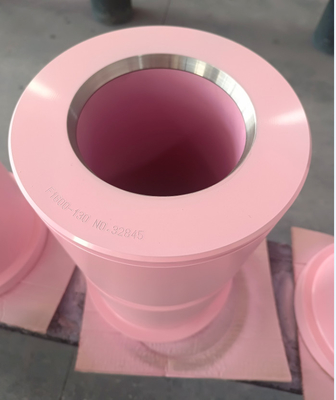 F-1600 Mud Pump Ceramic Liner Aluminium Paduan Tembaga Cocok Untuk Sumur Dangkal