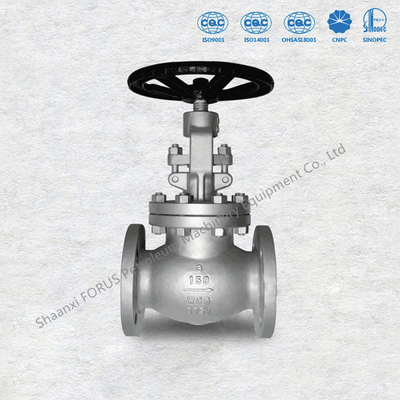 Rising Stem Cast Steel Globe Valves Flange Berakhir ASME B16.5 Ukuran 2 "Sampai 36" BS1873