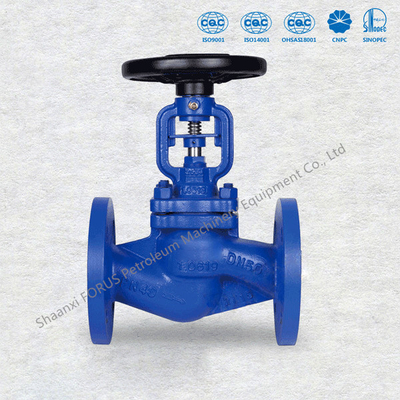 EN 13709 DN15 - DN400 Bellow Globe Valve Rising Non Rotating Stem