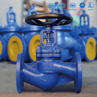 EN 13709 DN15 - DN400 Bellow Globe Valve Rising Non Rotating Stem