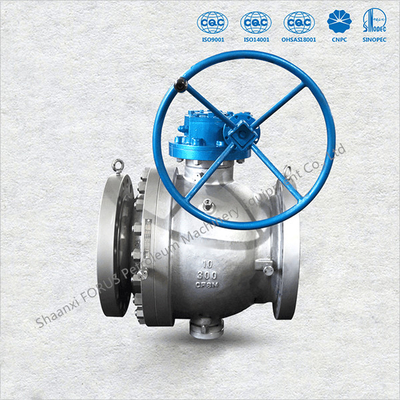 2" - 48" Cast Trunnion Ball Valve Fire Safe Blow Out Proof Stem Construction