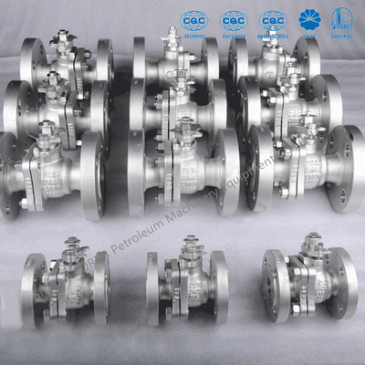 Casting Floating Ball Valve Metal / Soft Seated Design Menurut API6D