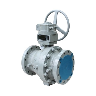 Katup Bola Trunnion Cor 2" - 40" API 6D Flange 2 Buah Baja Cor 300LB