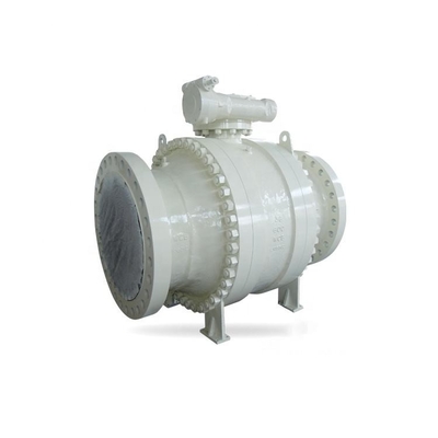 Katup Bola Trunnion Cor 2" - 40" API 6D Flange 2 Buah Baja Cor 300LB
