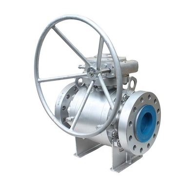 Katup Bola Trunnion Cor 2" - 40" API 6D Flange 2 Buah Baja Cor 300LB