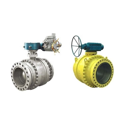 API 6D API 608 baja tempa 3 Piece Trunnion Ball Valve Flange Ends