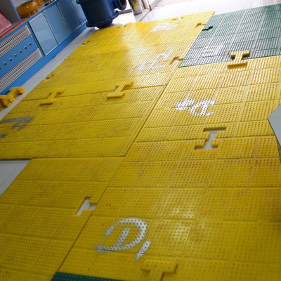 Bahan PU Anti Skid Mat 30mm ZP375 Untuk Pengeboran Rig Meja Rotary
