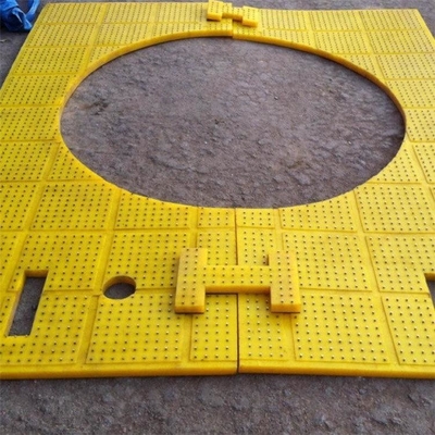 ZP275 Meja Rotary Anti Slip Mat Kuning PU Terapkan Untuk Pengeboran Lapangan Minyak