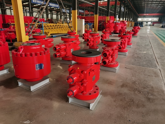 Manual Double Ram BOP Tekanan 5000PSI 7-1/16 "Pemblokiran Ledakan Pengeboran Lapangan Minyak