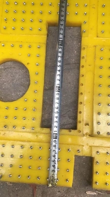 27 1/2 inci Anti Slip Mat Rotary Table Kuning Warna 2100MM*1600MM Mat Untuk Pengeboran Rig