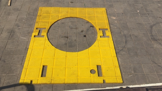 27 1/2 inci Anti Slip Mat Rotary Table Kuning Warna 2100MM*1600MM Mat Untuk Pengeboran Rig
