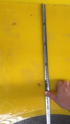 Polyurethane Anti slip Mat untuk 37 1/2 inci Rotary Table Drilling Rig 30MM Ketebalan Kuning Warna 2200MM*1800MM