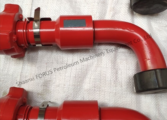 1 Inch 30 Tipe Alloy Steel Forged Swivel Joint API 16C Untuk Pengeboran Tambang Merah Warna