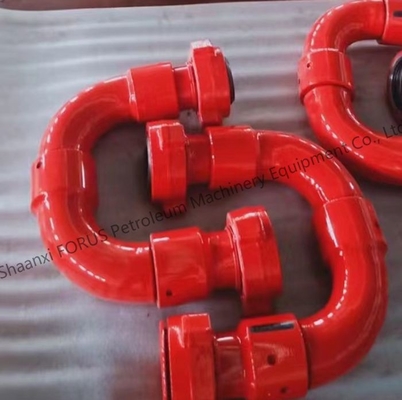 3 Inch 10 Tipe Swivel Joint Tekanan Kerja 5000 PSI API 16C Proses Standard Forged Untuk Pengeboran Lapangan Minyak COC Disediakan