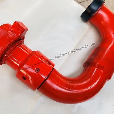Baja Alloy Forged API 16C Standard 3 Inch 50 Tipe Long Radius Swivel Joint untuk Laporan Uji Pengeboran Lapangan Minyak