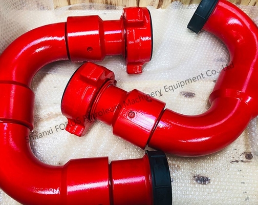 Baja Alloy Forged API 16C Standard 3 Inch 50 Tipe Long Radius Swivel Joint untuk Laporan Uji Pengeboran Lapangan Minyak
