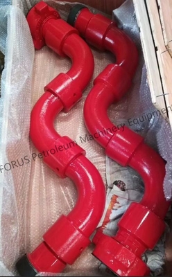 80 Tipe Radius Panjang Swing Joint Alloy Steel Forged Standar API 16C Untuk Pengeboran Lapangan Minyak