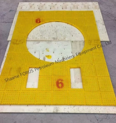 Meja putar Anti-Slip Mat Ketebalan 30MM PU Anti-Slip Mat Untuk Pengeboran Meja putar