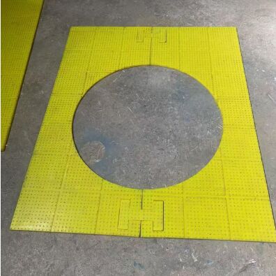 Meja Rotary Anti Slip Mat Bahan PU Menggunakan Di Platform Pengeboran