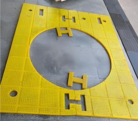 Meja Rotary Anti Slip Mat Bahan PU Menggunakan Di Platform Pengeboran
