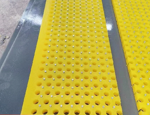 Meja berputar Anti slip Mat tahan aus untuk platform pengeboran ladang minyak Bahan poliuretan