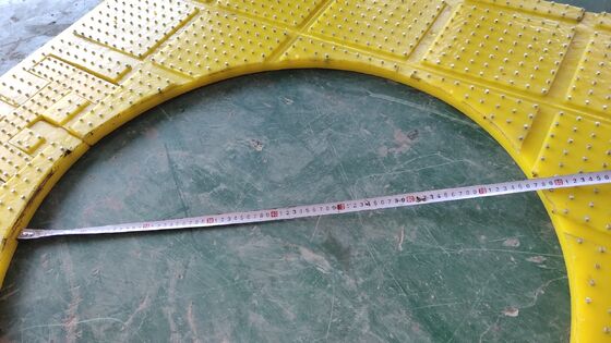 Bahan Baku Pilihan Premium Polyurethane Ketebalan 30mm Meja Putar Anti Slip Mat