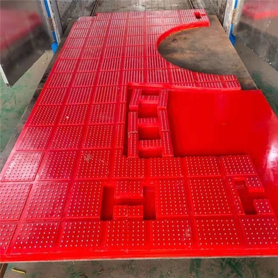 Merah 30mm 25mm ZP375 Anti Slip Mats Aging Resistance