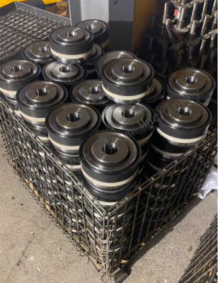 Piston Pompa Lumpur Berikat Uretan Kekerasan Ganda RS F-1600 AISI4140